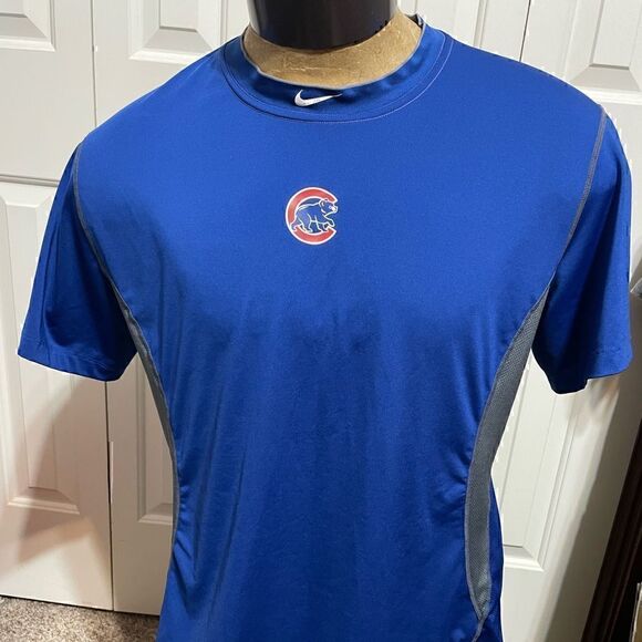 Nike Drifit Mens XL Chicago Cubs Short Sleeve - Picture 1 of 5